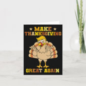 アメリカの感謝祭を再び偉大に トランプ大統領の七面鳥 2024 カード (正面)