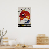 アメリカの戦争のポスターを吸い取るヴィンテージになるな ポスター (キッチン)