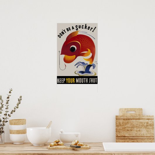 アメリカの戦争のポスターを吸い取るヴィンテージになるな ポスター (キッチン)