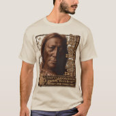 アメリカの戦士「ホロー・ホーン・ベア」 Tシャツ (正面)