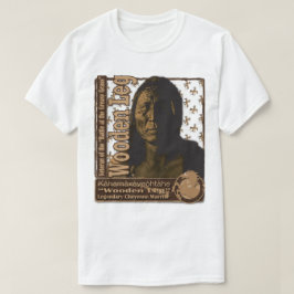 アメリカの戦士「木の足」 Tシャツ
