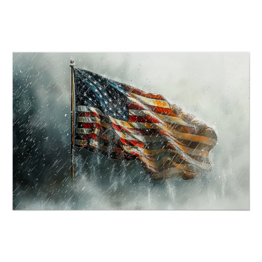 アメリカの戦闘旗 ポスター (正面)