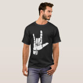 アメリカの手話で君を愛してる Tシャツ (正面フル)