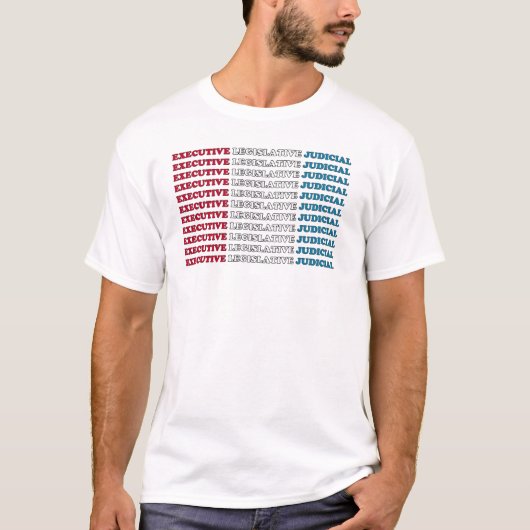 アメリカの抑制と均衡 Tシャツ (正面)