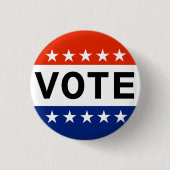 アメリカの投票 缶バッジ (正面)