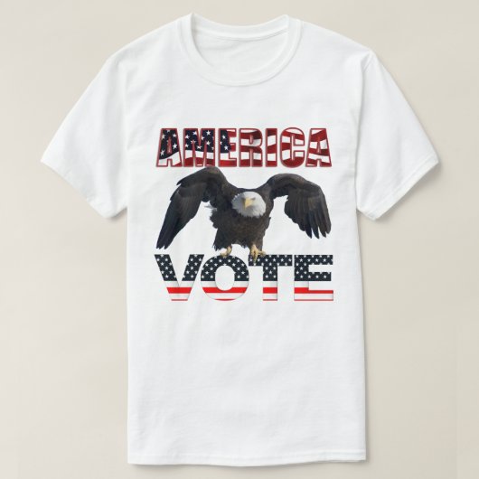 アメリカの投票 Tシャツ (デザイン正面)