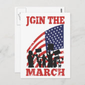 アメリカの抗議ウォール街が行進に参加 ポストカード (正面/裏面)
