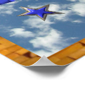 アメリカの抗議標識を占拠する ポスター (角)