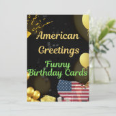 アメリカの挨拶おもしろい誕生日カード シーズンカード (スタンド正面)