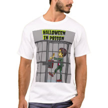 アメリカの政治おもしろい的Tシャツ刑務所でのハロウィーン
