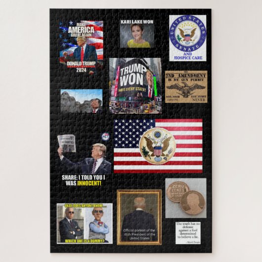 アメリカの政治が行き詰まった2 ジグソーパズル (縦)