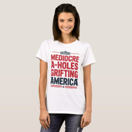 アメリカの政治デザインを描く平凡なAホール Tシャツ