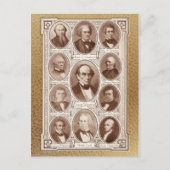 アメリカの政治家 ポストカード (正面)