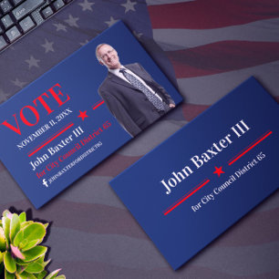 アメリカの政治局名刺 名刺
