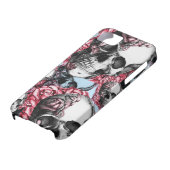 アメリカの数々のなばら色のスカルパターン Case-Mate iPhoneケース (下部)