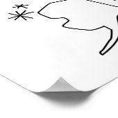 アメリカの旅行マップに描画 – 入力 ポスター (角)