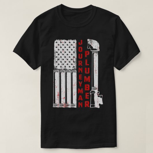 アメリカの旅行家又はHの愛国配管工 Tシャツ (デザイン正面)