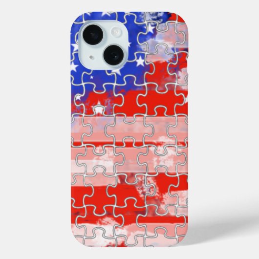 アメリカの旗のパズル Case-Mate iPhoneケース (裏面)
