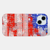 アメリカの旗のパズル Case-Mate iPhoneケース (裏面 (横))