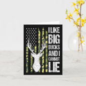 アメリカの旗は大きな金が好きで、私は嘘をつけない カード (黄色い花)