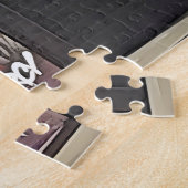 アメリカの旗を持つアイオワのドゥブケへようこそ ジグソーパズル (側面)