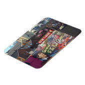 アメリカの旗を持つアイオワのドゥブケへようこそ マグネット (左側)