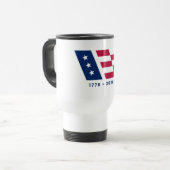 アメリカの旗アイコン トラベルマグ (正面左)