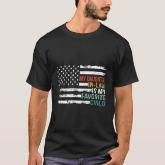 アメリカの旗義理の娘は私のChお気に入りのだ Tシャツ