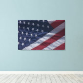 アメリカの旗 キャンバスプリント (インサイチュ (ウッドフロア))