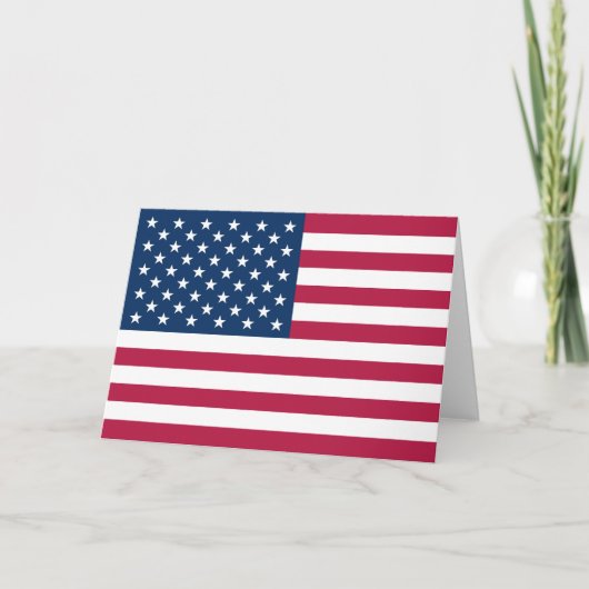 アメリカの旗 サンキューカード (正面)