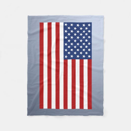 アメリカの旗 フリースブランケット (正面)