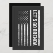 アメリカの旗 ブレンダ 選挙に行こう 招待状 (正面/裏面)