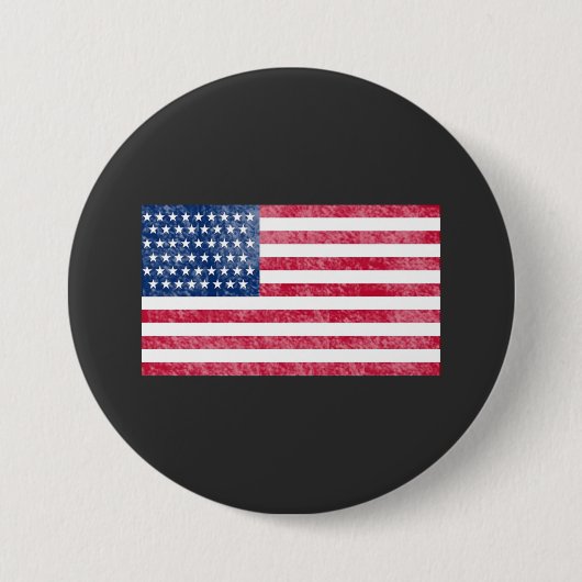 アメリカの旗 缶バッジ (正面)