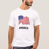 アメリカの旗 Tシャツ (正面)