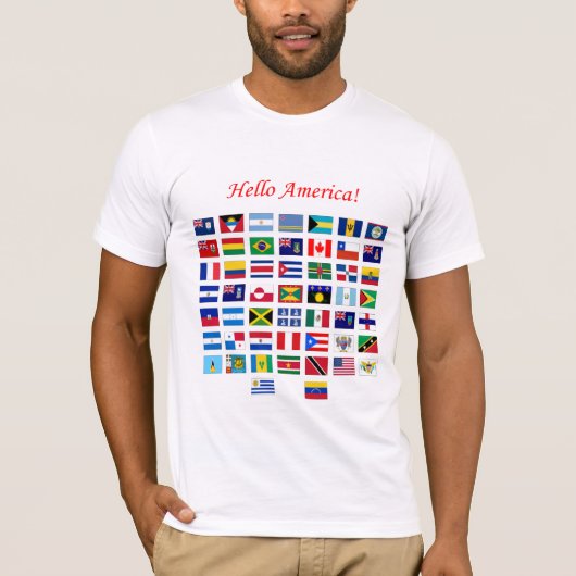 アメリカの旗 Tシャツ (正面)
