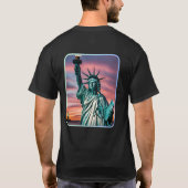 アメリカの日の出：夢の地平線 Tシャツ (裏面)