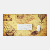 アメリカの旧地図ヴィンテージ デスクマット (キーボード&マウス)