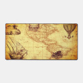 アメリカの旧地図ヴィンテージ デスクマット (正面)