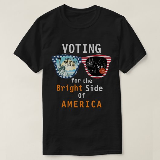 アメリカの明るい側の投票 Tシャツ (デザイン正面)