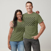 アメリカの星がフラッグから輝く Tシャツ (ユニセックス)