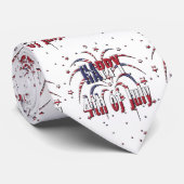 アメリカの星とストライプが7月4日に幸せ ネクタイ (ロール)