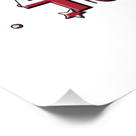 アメリカの星とストライプが7月4日に幸せ ポスター (コーナー)