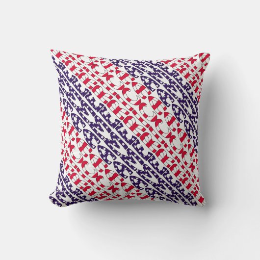 アメリカの星とストライプ クッション (正面)