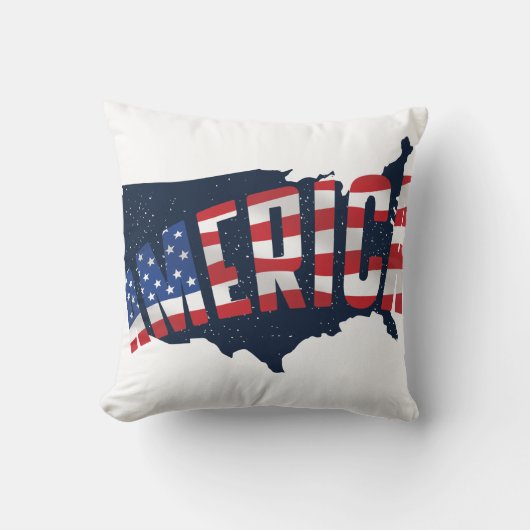 アメリカの星とストライプ クッション (正面)