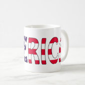 アメリカの星とストライプ コーヒーマグカップ (正面右)