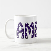 アメリカの星とストライプ コーヒーマグカップ (左)