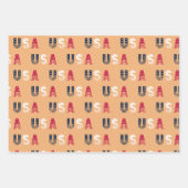 アメリカの星とストライプ ラッピングペーパーシート (正面3)