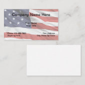 アメリカの星条旗のテーマ 名刺 (正面/裏面)