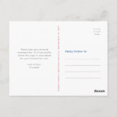 アメリカの星条旗をイメージしたサンクス USA ストライプ柄 感謝 ポストカード (裏面)