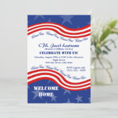 アメリカの星条旗 おかえり 軍人歓迎 招待状 (スタンド正面)